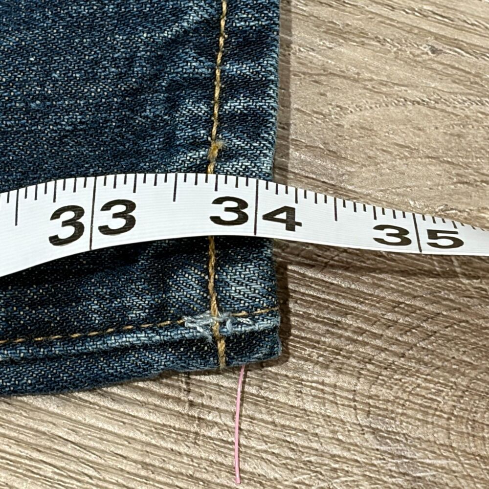 Polo Ralph Lauren Classic 867 Mens Straight Denim Blue Jeans 36x34 Designer - Picture 6 of 7